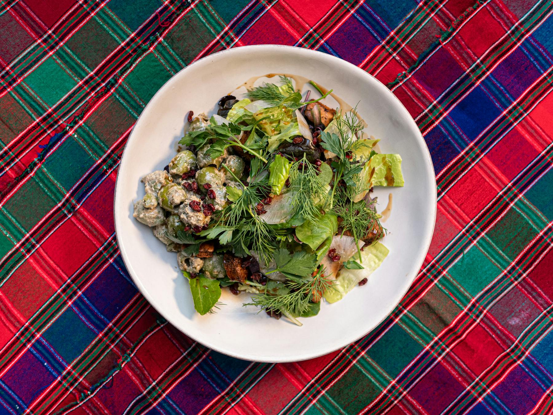 a bowl of salad